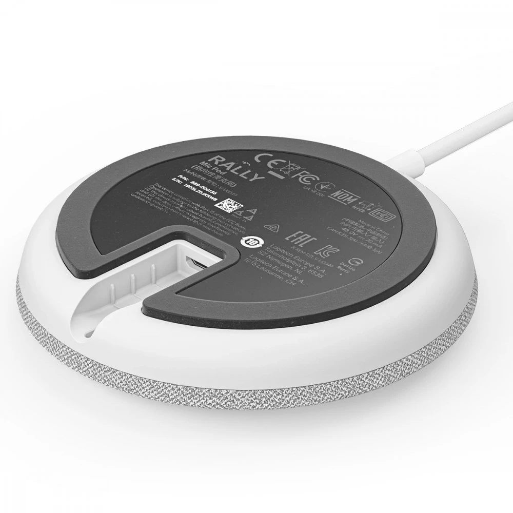 Конференц-микрофон Logitech Rally Mic Pod White 952-000038
