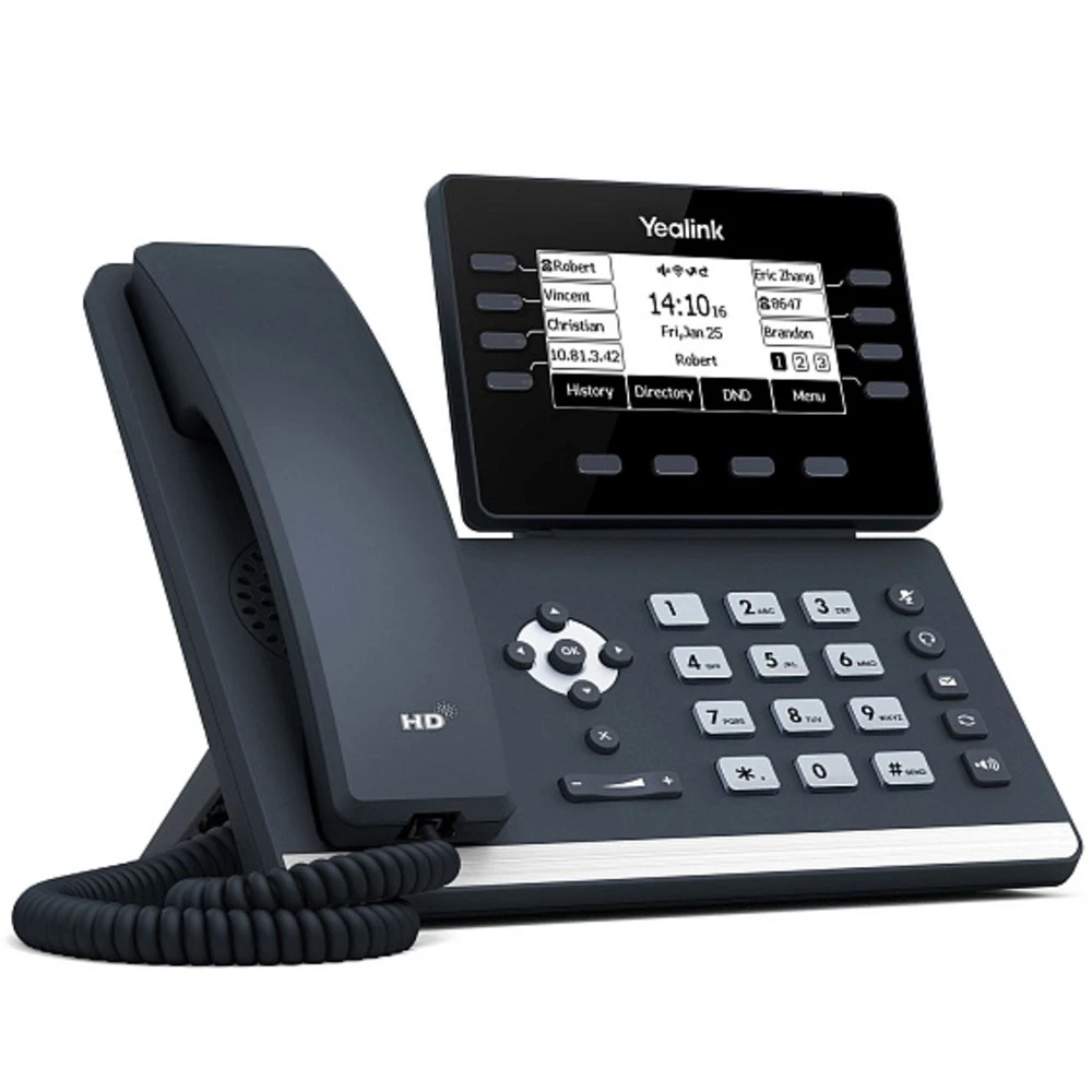 IP Телефон Yealink SIP-T53W Поддержка PoE