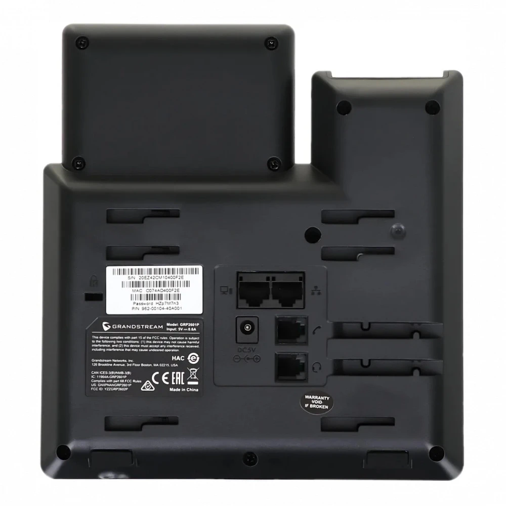 IP Телефон Grandstream GRP-2601P черный Поддержка PoE
