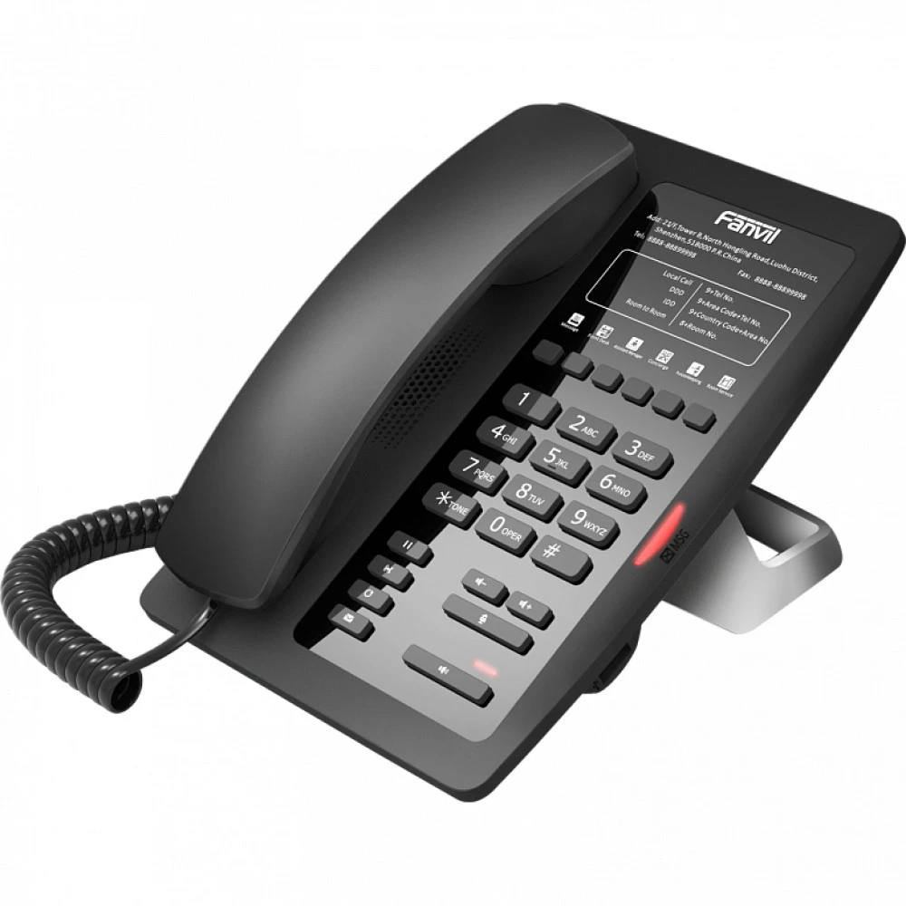 IP Телефон Fanvil H3W Black FH3WPPSU Поддержка PoE
