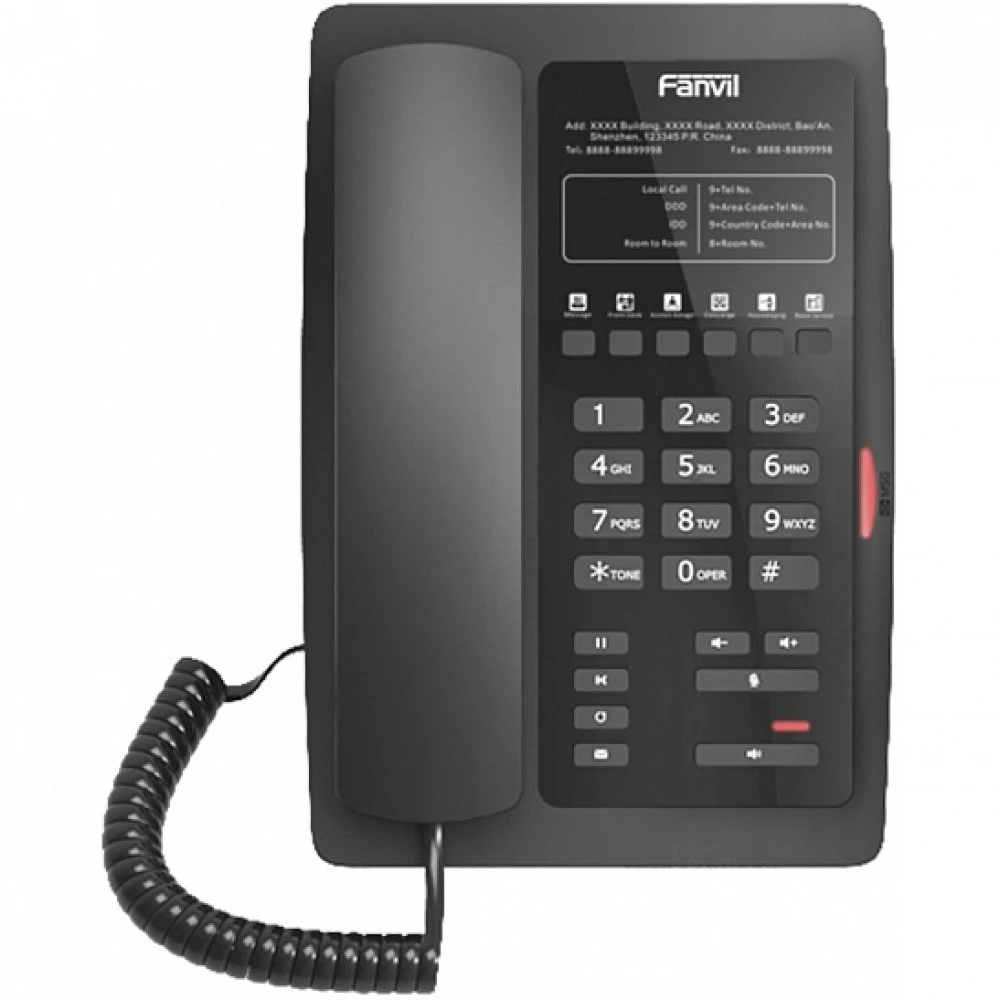 IP Телефон Fanvil H3W Black FH3WPPSU Поддержка PoE