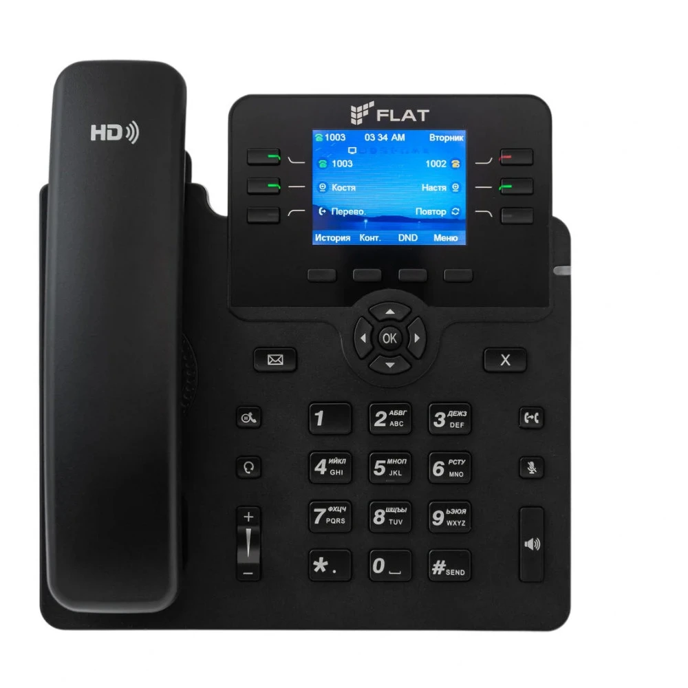 IP Телефон Flat B6 Flat-Phone-B6P_DEMO Поддержка PoE
