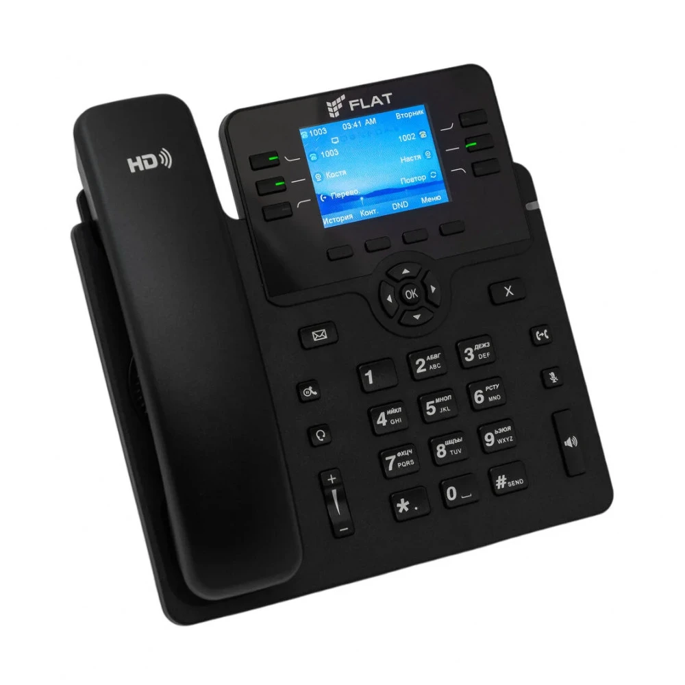 IP Телефон Flat B6 Flat-Phone-B6P_DEMO Поддержка PoE