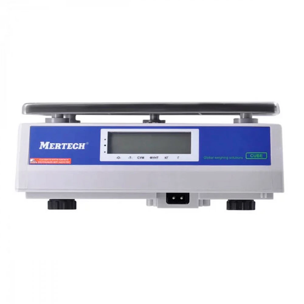 Торговые весы Mertech Фасовочные настольные M-ER 326 AF-32.5 Cube LCD (двойной дисплей) 3742
