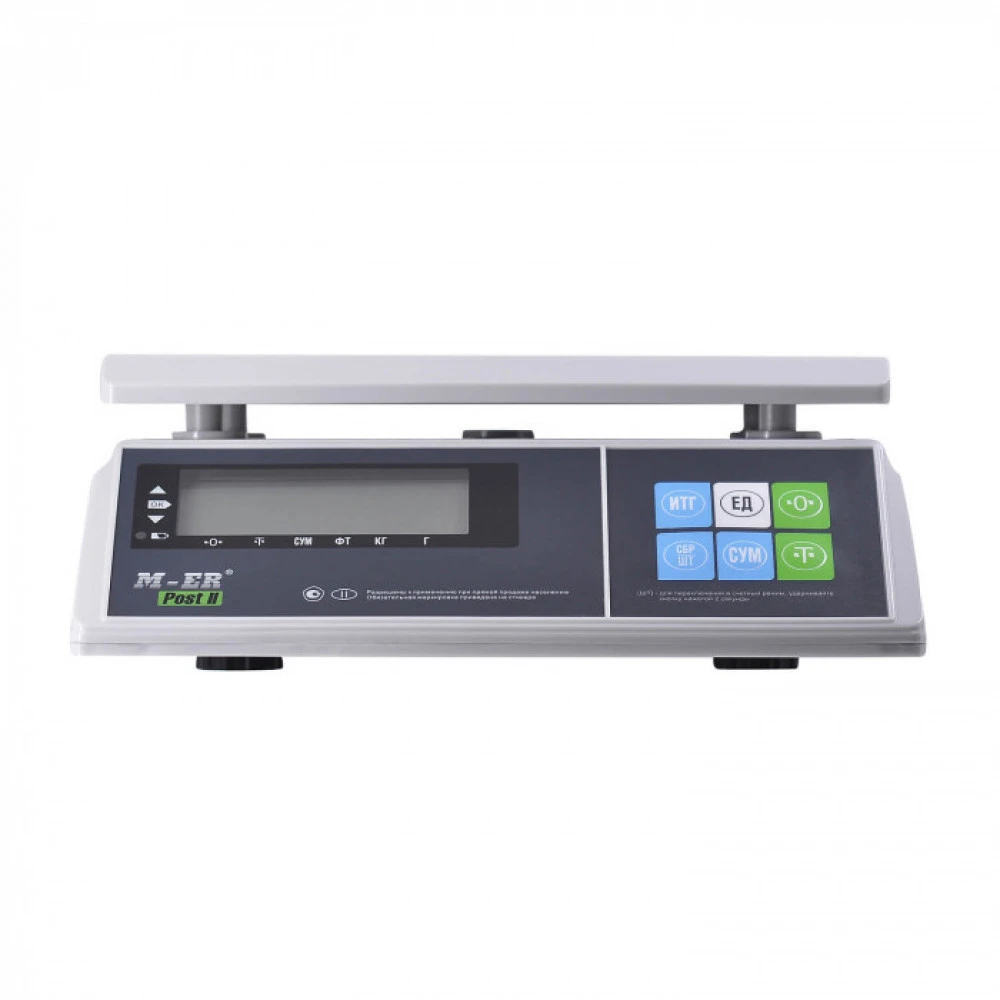 Торговые весы Mertech Порционные M-ER 326 AFU-3.01 Post II LCD (двойной дисплей)