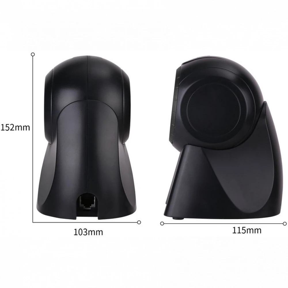 Сканер штрихкода deli E14884 1D Стационарный, 1D, USB, Черный