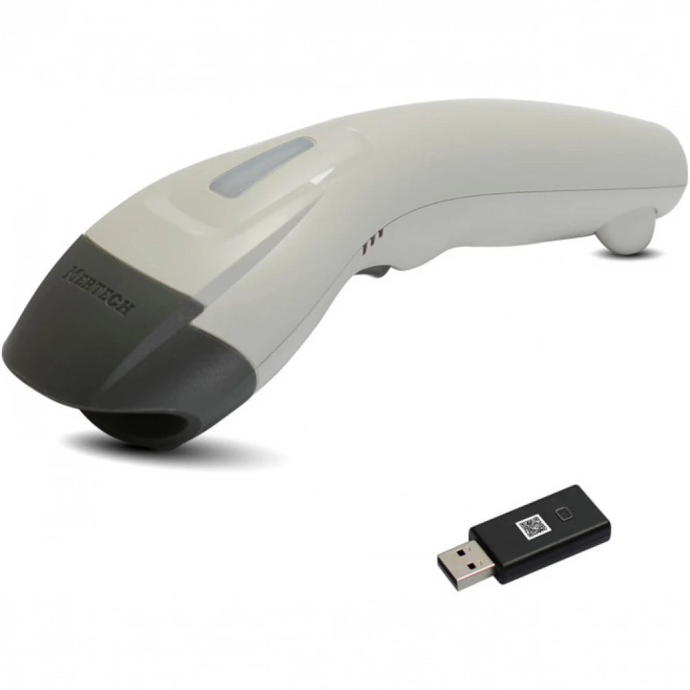 Сканер штрихкода Mertech CL-610 BLE Dongle P2D USB White Mertech4834 Ручной беспроводной, 2D, USB-COM, USB-HID, Белый