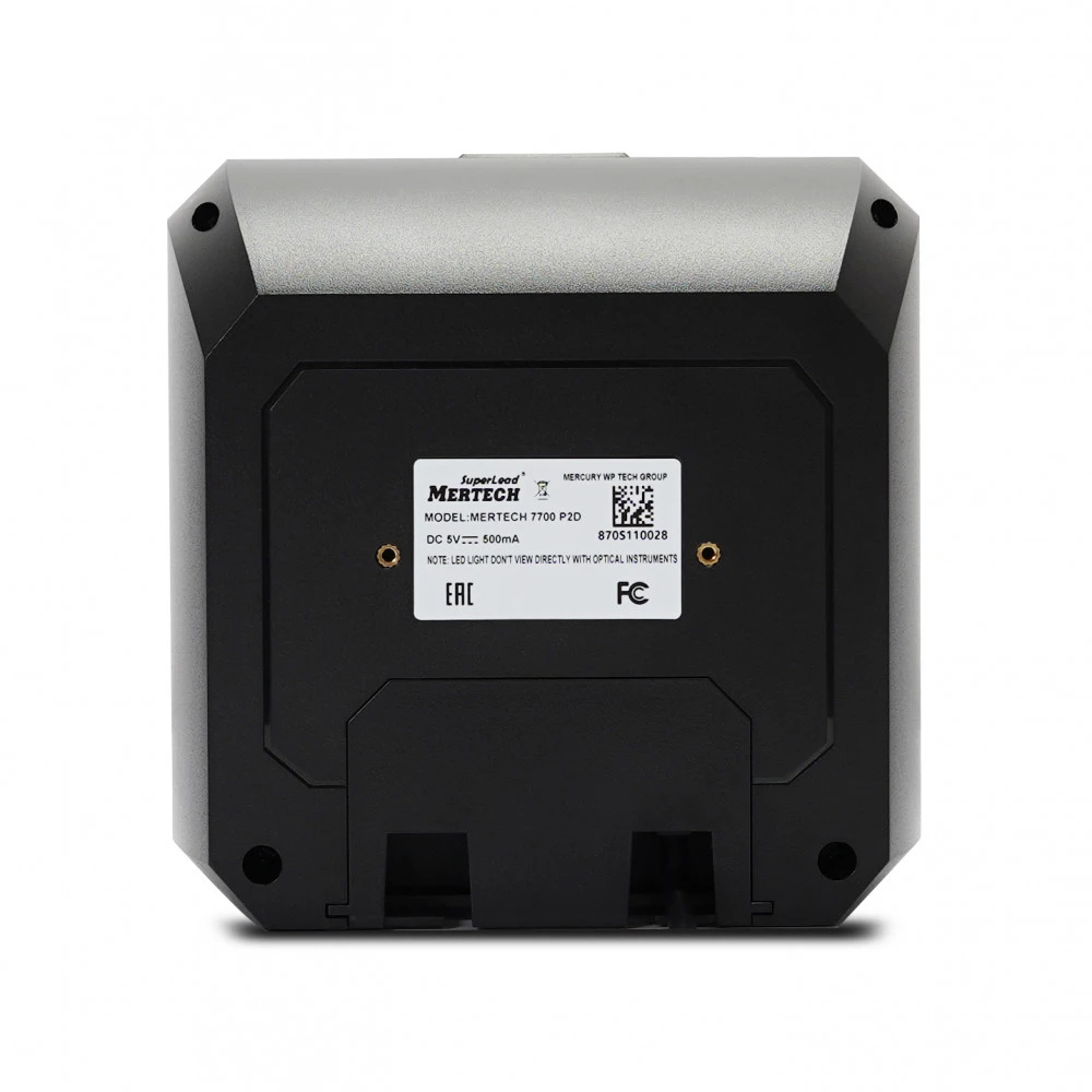 Сканер штрихкода Mertech 7700 P2D Mertech4133 Стационарный, 2D, USB, Com (RS232), Черный