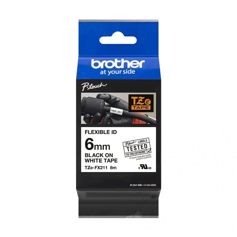 Расходный материал Brother Плёнка для наклеек эластичная TZE-FX211 TZEFX211