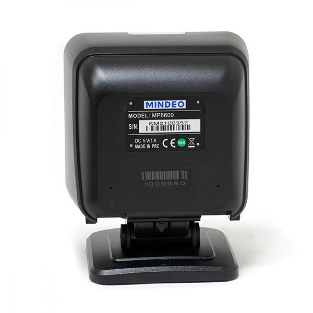 Сканер штрихкода Mindeo MP8610 USB Kit Стационарный, 2D, USB, Com (RS232), Черный