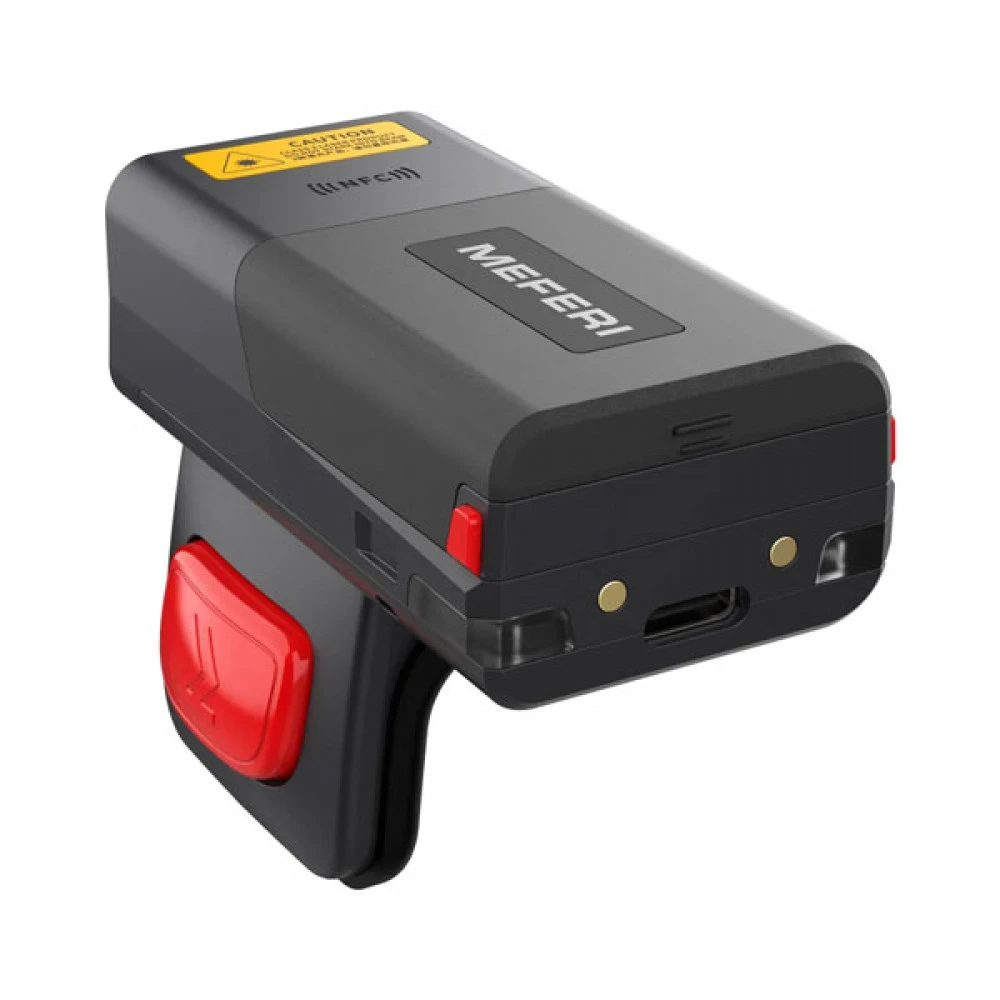 Сканер штрихкода Meferi MS300R-WS2ANSST Ручной беспроводной, 1D/2D, USB, Bluetooth, Черный-Красный