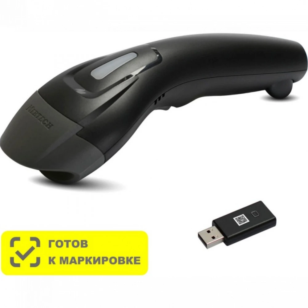Сканер штрихкода Mertech Dongle P2D USB Black CL-610 BLE Ручной беспроводной, 2D, USB-COM, USB-HID, Черный