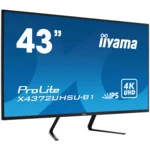 Монитор IIYAMA ProLite X4372UHSU-B1 42.5 ", IPS, 4K UHD 3840x2160 (16:9), 60 Гц