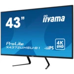 Монитор IIYAMA ProLite X4372UHSU-B1 42.5 ", IPS, 4K UHD 3840x2160 (16:9), 60 Гц