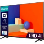 Телевизор Hisense 43A6K (SMART UHD) 43 ", Smart TV, Черный