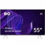 Телевизор Яндекс Умный телевизор с Алисой 55" YNDX-00073 (55 ", Smart TV, Черный)