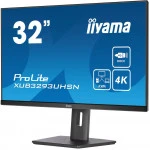Монитор IIYAMA XUB3293UHSN-B5 31.5 ", IPS, 4K UHD 3840x2160 (16:9), 60 Гц