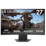 Монитор LG 27GS60QC-B 27 ", VA, Quad HD 2560x1440 (16:9), 180 Гц