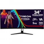 Монитор XTREON XT34X3 34 ", VA, Ultra-Wide QHD 3440x1440 (21:9), 180 Гц