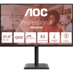 Монитор AOC Q32E4U 31.5 ", IPS, Quad HD 2560x1440 (16:9), 100 Гц