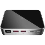 Внешний аккумулятор (Power Bank) Prestigio GRAPHENE 20000 mAh PD PRO Space Gray PPB121G_SG (20000 мАч, Черный)