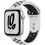 Apple Watch Nike SE GPS, 44mm Silver Aluminium Case with Pure Platinum/Black Nike Sport Band MKQ73GK/A