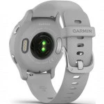 Garmin Venu 2S Silver Bezel with Mist Gray Case and Silicone Band 010-02429-12