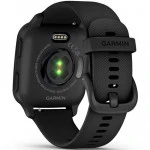 Garmin Venu Sq 2 - Music Edition Slate Bezel with Black Case and Silicone Band 010-02700-10