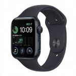 Apple Watch SE GPS 44mm Midnight Aluminium Case with, Midnight Sport Band MNK03GK/A