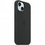 Аксессуары для смартфона Apple Чехол для iPhone 15 Silicone Case with MagSafe - Black MT0J3ZM/A
