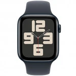 Apple Watch SE 2024 GPS 44mm Midnight Aluminium Case with Midnight Sport Band MXE73QI/A