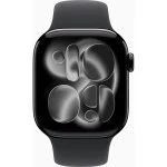 Apple Watch Series 11 42mm Jet Black Aluminium Case With Black Sport Band M/L MEQU4LW/A