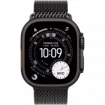 Apple Watch Ultra 3 GPS + Cellular 49mm Black Titanium Case with Black Titanium Milanese Loop - Small MF1N4QR/A