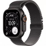 Apple Watch Ultra 3 GPS + Cellular 49mm Black Titanium Case with Black Titanium Milanese Loop - Small MF1N4QR/A