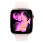 Apple Watch Series 11 GPS 46mm Rose Gold Aluminium Case with Light Blush Sport Band MEV64RK/A
