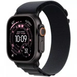 Apple Watch Ultra 3 GPS + Cellular 49mm Black Titanium Case with Black Alpine Loop - Small MF0Q4QR/A