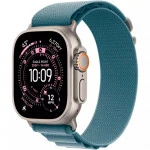Apple Watch Ultra 3 GPS + Cellular 49mm Natural Titanium Case with Light Blue Alpine Loop - Small MEWK4QR/A