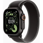 Apple Watch Ultra 3 49mm Black Titanium Case with Black/Charcoal Trail Loop M/L MF1H4QR/A
