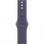 Apple Watch Series 11 46mm Silver Aluminium Case With Purple Fog Sport Band S/M MEV94ET/A