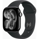 Apple Watch Series 11 42mm Jet Black Aluminium Case With Black Sport Band M/L MEQU4X/A CN