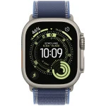 Аксессуары для смартфона Apple 49mm Blue/Bright Blue Trail Loop - M/L - Natural Titanium Finish MFT74ZM/A