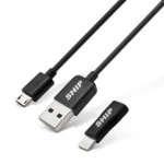 Кабель интерфейсный SHIP MICRO USB+Apple 8pin API08MUPBB