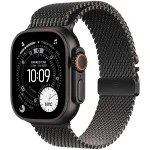Apple Watch Ultra 3 GPS + Cellular 49mm Black Titanium Case with Black Titanium Milanese Loop - Medium MF1Q4QR/A