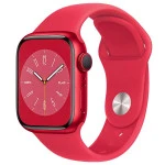 Apple Watch Series 8 GPS 45mm (PRODUCT)RED Aluminium Case with (PRODUCT)RED Sport Band - Regular MNP43GK