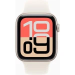 Apple Watch SE 3 44mm Starlight Starlight Case with Starlight Sport Band M/L MEHJ4ZP/A