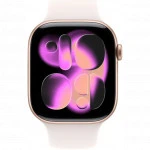 Apple Watch Series 11 46mm Rose Gold Aluminium Case With Light Blush Sport Band M/L MEV74X/A CN
