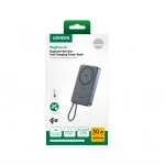 Внешний аккумулятор (Power Bank) UGREEN Power Bank Mag-Safe 75982B 10000 мАч, Серый