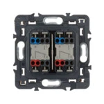Legrand 068304 CELIANE, ЛИЦЕВАЯ ПАНЕЛЬ ВЫКЛЮЧАТЕЛЯ ДВОЙНОГО С ИНДИКАЦИЕЙ, ТИТАН