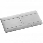 Аксессуар для оптических сетей Legrand Выдвижной розеточный блок, 8 модулей - алюминий 054013