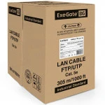 Кабель витая пара ExeGate Кабель FTP кат.5е бухта (~305м) EX190970RUS